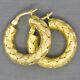 Roberto Coin Woven Silk Hoop Earrings in 18k Yellow Gold