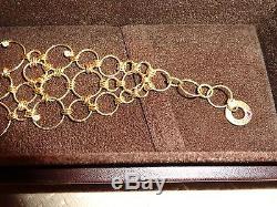 Roberto Coin Yellow Gold Link Bracelet, 7 Diamond