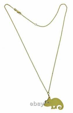 Roberto Coin diamond Chameleon necklace in 18k yellow gold