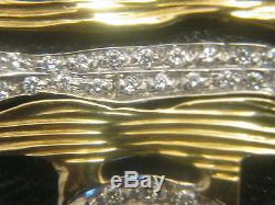 Roberto coin 18k gold cross pendant necklace 36 diamonds bailey banks not/scrap