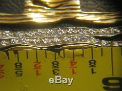 Roberto coin 18k gold cross pendant necklace 36 diamonds bailey banks not/scrap