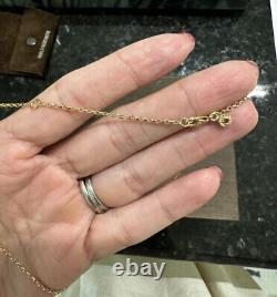 Roberto coin 18k yellow gold with diamonds necklace (wore Once)