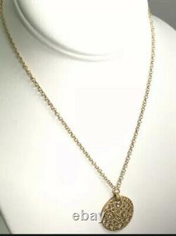 Roberto coin Bollicine 18kt Gold Diamond Fixed Pendant Necklace 16