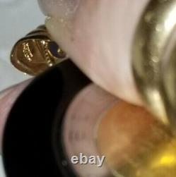 Set 2 QVC 14K Yellow Gold Italiana Repvbblica Lira Coin White Agate Onyx pendant