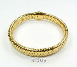 Signed, Roberto Coin, 18k Gold Primavera Stretch Diamond Bracelet