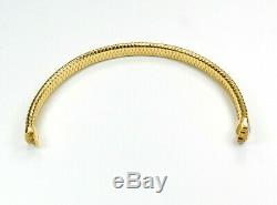 Signed, Roberto Coin, 18k Gold Primavera Stretch Diamond Bracelet