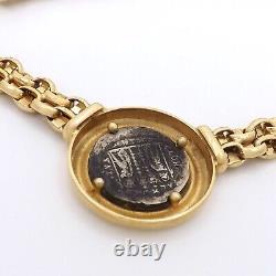 Silver Denari Emperor Constantius Constantine Authentic Coin 14k Gold Necklace