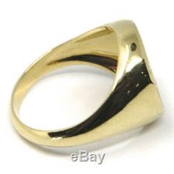 Solid 18k Yellow Gold Band Ring, Roman Coin, Roman Emperor, Made In Italy