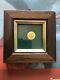 Special vintage mini solid gold coin 8 K Emperador Maximilian with frame Italy