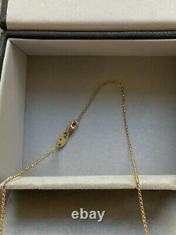 Stunning 18k Yellow Gold Roberto Coin Princess Diamond Initial S Necklace