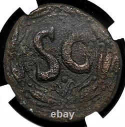 Tiberius AD 14-37, Antioch AE 27 Jesus Bible Coin Roman Empire, NGC Choice Fine