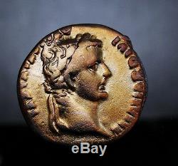 Tiberius Gold iridescent patina. JESUS MONEY The most famous coin of Bible