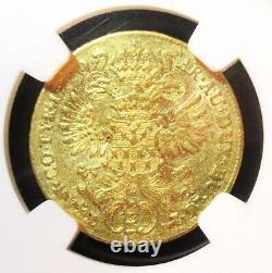 Transylvania Maria Theresia gold 2 Ducat 1770 H-G XF Details NGC