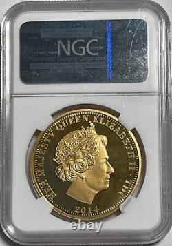 Trieste Da Cunha 2014 Gold 100P (#2172) 1 oz. Pope John Paul 11 Canonization NGC