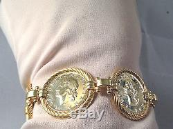 Vicenza Silver Sterling Authentic Lire Coin Bracelet (m521-5-21)