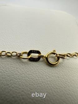 VTG 18k Yellow Gold Cameo Necklace Brooch Pendant Signed Italy Naples 4.7G 20in