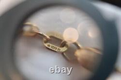 VTG Estate 14k Yellow Gold 18 Figaro Necklace 4.2g Marked 1226 VI Roberto Coin
