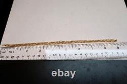 VTG Estate 14k Yellow Gold 18 Figaro Necklace 4.2g Marked 1226 VI Roberto Coin