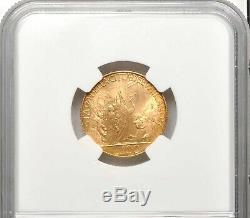 Vatican City 1950 100 Lire Gold Coin, Gem Uncirculated, Certified Ngc Ms-66