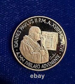 Vatican City Pope John Paul II 1996 50,000 Lire Gold Coin, Proof/uncirculated