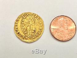 Venetian Ducats or Zecchino Doge Joan Italy Gold Coin 3.46 grams