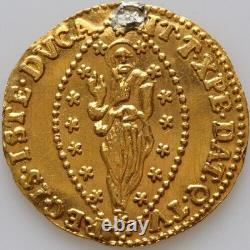 Venice Italy coin, Gold AV Ducat, ND Zecchino, Alvise Mocenigo II, ca 1763-1778