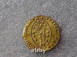 Venice LORENZO PRIULI 1556 1559 Gold Zecchino / Ducat Coin RARE AU
