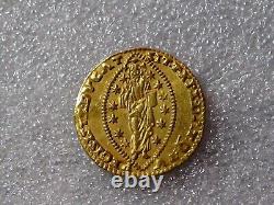 Venice LORENZO PRIULI 1556 1559 Gold Zecchino / Ducat Coin RARE AU