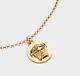 Versace Medusa Gold Coin Pendant Necklace NWT With box