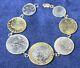 Vintage 14K Gold Link 8 Charm Bracelet withAuthentic Italian Lire Coins Timeless