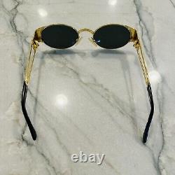 Vintage 1990s Roman Coin Gold Sunglasses