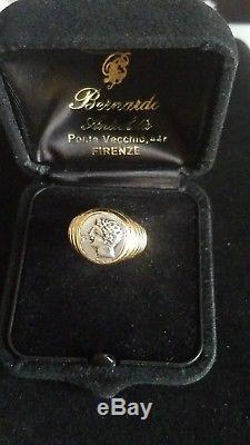 Vintage Bulgari Ancient Coin Ring 18k Yellow GoldGallia-Massalia 385-220 bc