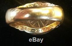 Vintage Bulgari Ancient Coin Ring 18k Yellow Gold Gallia-Massalia 385-220 bc