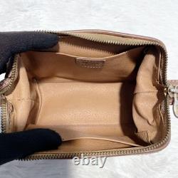 Vintage CELINE Macadam Print Coin Purse Gold Hardware Italy