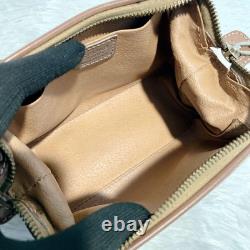 Vintage CELINE Macadam Print Coin Purse Gold Hardware Italy