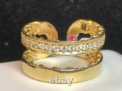 Vintage Estate 18k Gold Diamond Band Ring Designer Signed Roberto Coin Appraisal