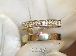 Vintage Estate 18k Gold Diamond Band Ring Designer Signed Roberto Coin Appraisal