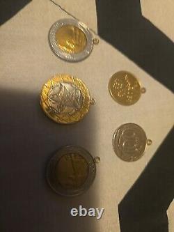 Vintage Milor GOLD & Silver 1000 Lire 1997 Coin Italian Pendant Made in Italy