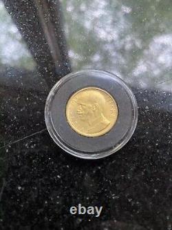 Vittorio Emanuele lll, 50 Lire 1931, Rome, GOLD COIN WithCase Protector ITALY