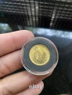 Vittorio Emanuele lll, 50 Lire 1931, Rome, GOLD COIN WithCase Protector ITALY