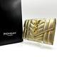 YSL Purse Gold Leather Card Wallet Yves Saint Laurent Cassandra Auth from Japan