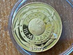 Year 2000 III MILLENIUM, Italian Mint 3-Coin Set. PF Gold, PF Silver & Titanium