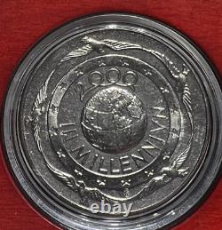 Year 2000 III Millenium Italian Mint 3 Coin Set Proof Gold, Silver & Titanium